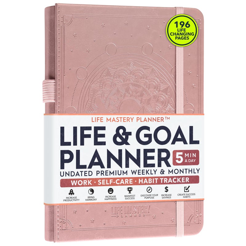 Freedom Mastery Life and Goal Planner - Undated Daily, Weekly & Monthly Planner for Passion, Organizer, Increase Productivity, Purpose, Success & Happiness, Journal, Agenda, To Do List, Business Planner, Notes, - Image 1