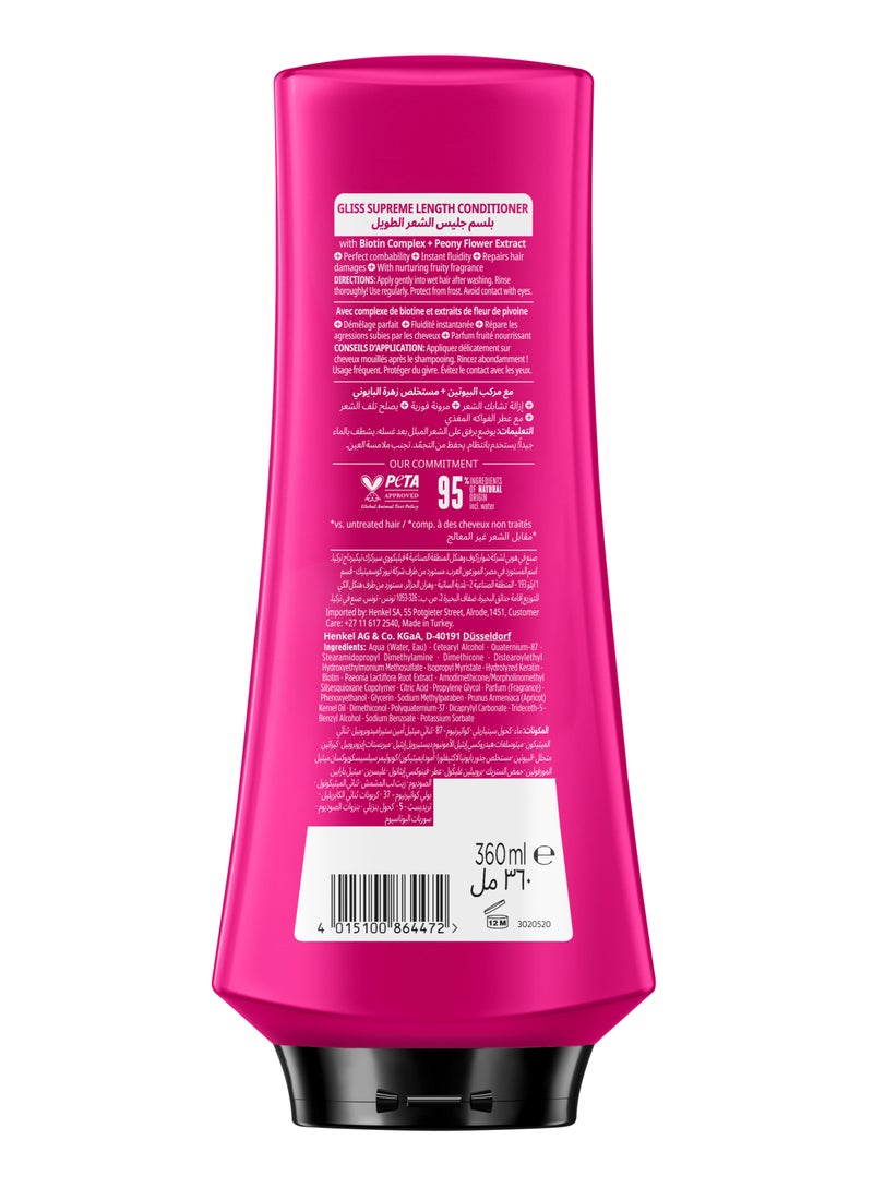 Gliss Supreme Length - Protection Conditioner 360ml - Image 2