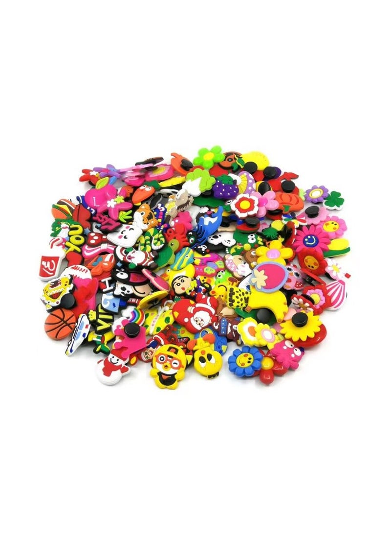 100-Pieces/Set Charms Accessories Fits for Croc Clog Shoes,Shoe Decoration Charms for Kids/Girls/Women,Favors Birthday and Party Gift Shoes Mack-Up Accessories,Randomly Mixed 100 PCS - Image 4