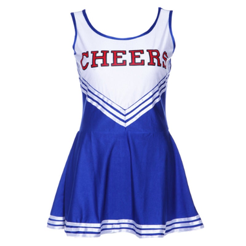 XS-XXL Foreign Trade Sexy Female Cheerleading Costume Cheering Gymnastics Lala Team Costume Group Stage Performance Costume Rose Red - Image 2