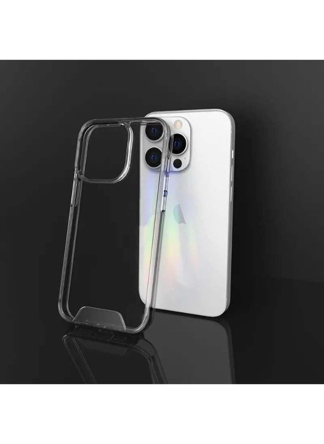 Space - Clear Case for iPhone 15 Pro Max - Drop Protection, Scratch Resistant, Anti-Yellowing with Dual Layer Protection, Slim and Clear Design - Image 1