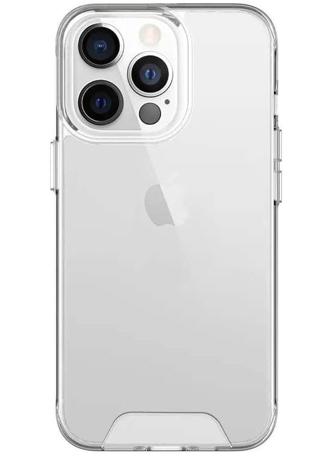 Space - Clear Case for iPhone 15 Pro Max - Drop Protection, Scratch Resistant, Anti-Yellowing with Dual Layer Protection, Slim and Clear Design - Image 1