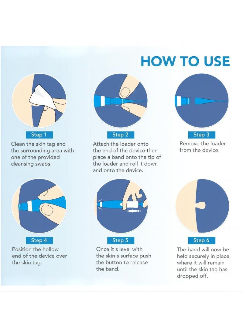 Sefudun Painless and easy to use wart removal tool double ended blue: Effectively removes skin markers, corn kernels, warts and meatballs from the face, neck and whole body for skin problems of all sizes - Image 3