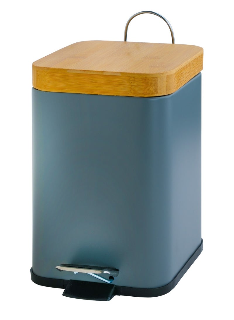 BASURRAH - Waste basket with wooden lid 3 litres - Image 1
