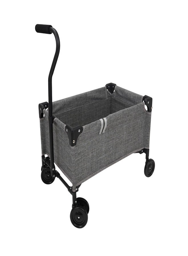 509 Crew: Little Wagon - Melange Grey - Folding Pull-Along Cart, Adjustable Handle, Canvas-Metal Frame, Transport Toys-Dolls-Stuffed Animals, Kid 3+ - Image 1
