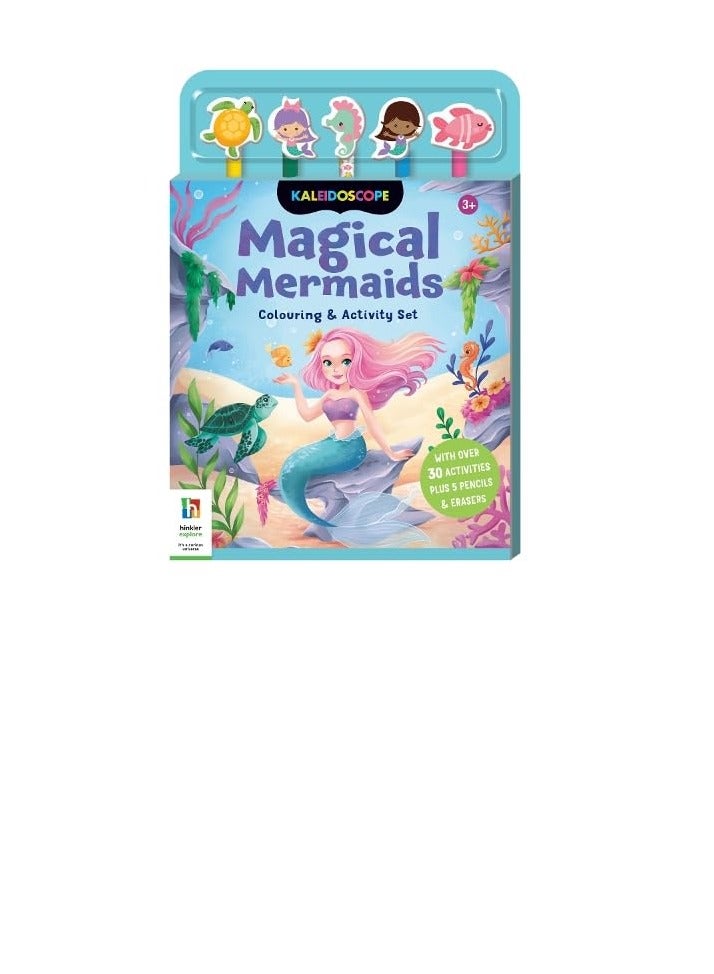 Hinkler Magical Mermaids Coloring & Activity Set – Creative Kit with Stickers, Coloring Pages & Activities for Kids - Image 1
