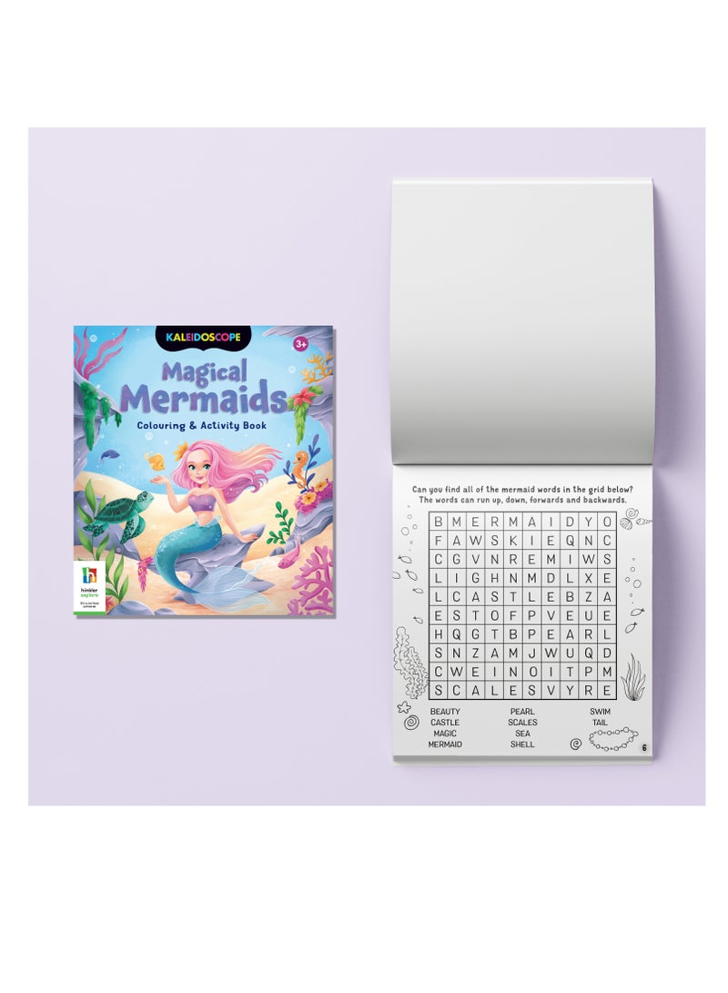 Hinkler Magical Mermaids Coloring & Activity Set – Creative Kit with Stickers, Coloring Pages & Activities for Kids - Image 3