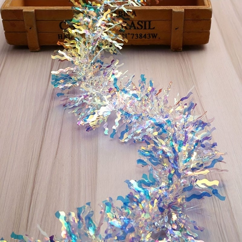 Polychrome Glitter Lace Edge 78.74in Valentine Wedding Baking Decoration Ribbon - Image 4