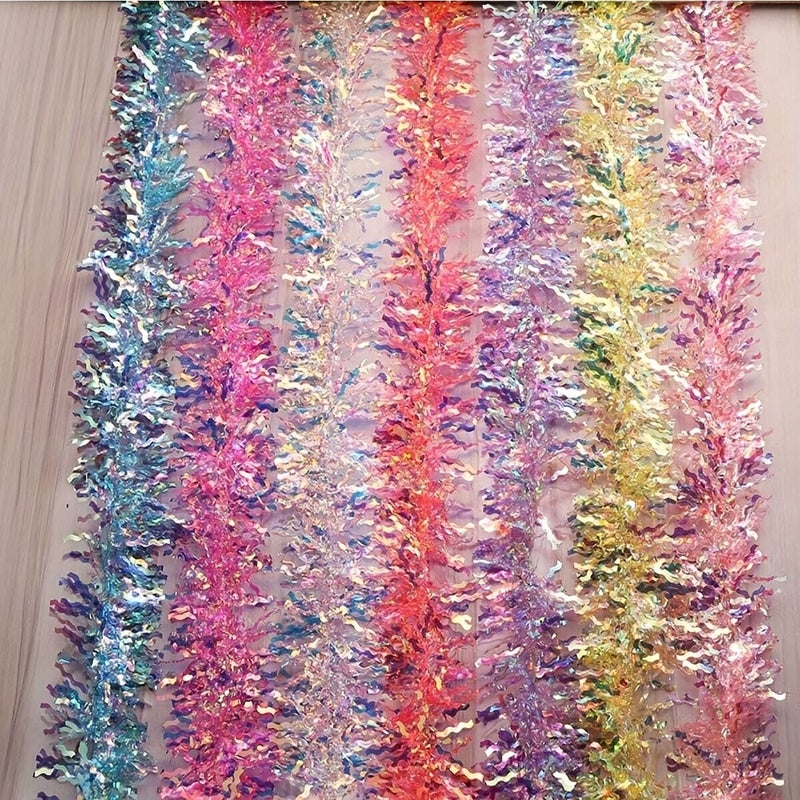 Polychrome Glitter Lace Edge 78.74in Valentine Wedding Baking Decoration Ribbon - Image 2