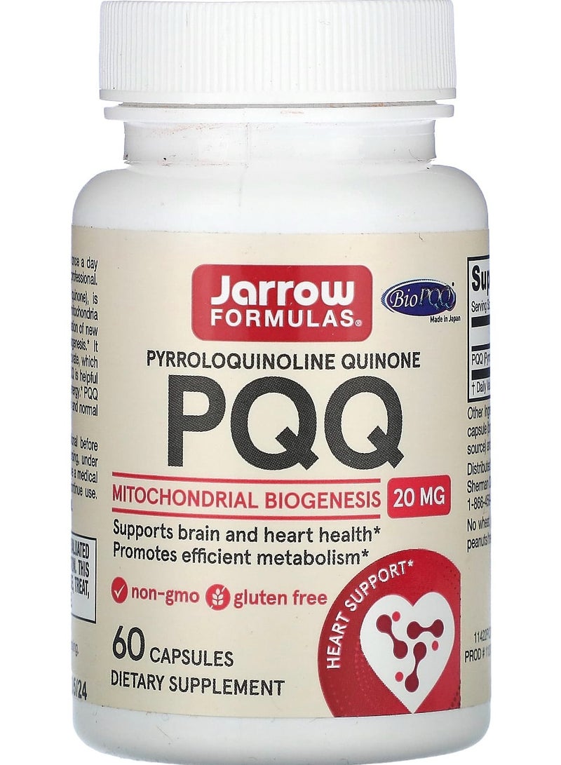 jarrow formulas PQQ, 20 mg, 60 Capsules