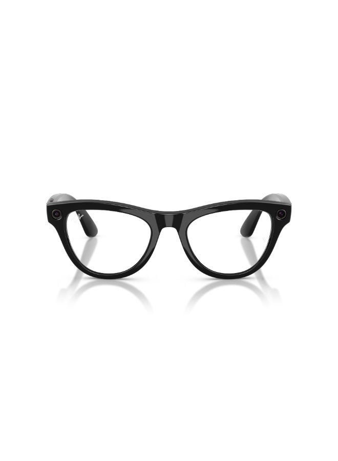 Meta RAY-BAN Skyler (Gen 2) Shiny Black Frame Clear to Graphite Green Transitions Lens Standard High bridge Shiny Black Clear to Graphite Green Transitions