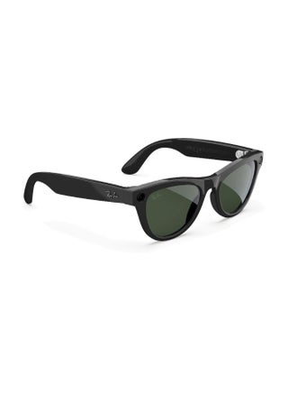 RAY-BAN Skyler (Gen 2) Shiny Black Frame Clear to Graphite Green Transitions Lens Standard High bridge Shiny Black Clear to Graphite Green Transitions - view 3