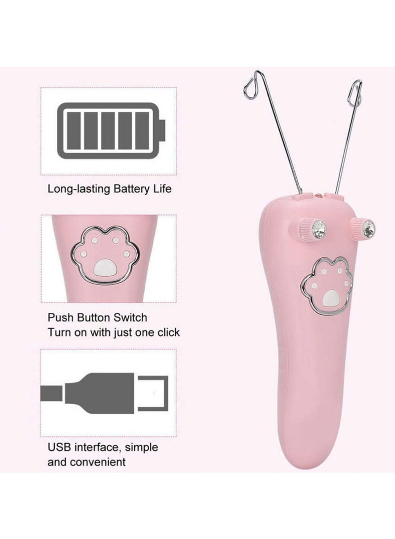 PULUZ Threading Hair Removal, Hair Removal Device, Electric Threading Epilator USB Hair Remover for Facial & Body Hair Removal with Cotton Thread Roll - Image 4
