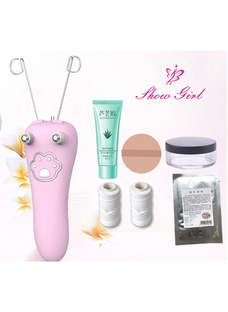 PULUZ Threading Hair Removal, Hair Removal Device, Electric Threading Epilator USB Hair Remover for Facial & Body Hair Removal with Cotton Thread Roll - Image 1