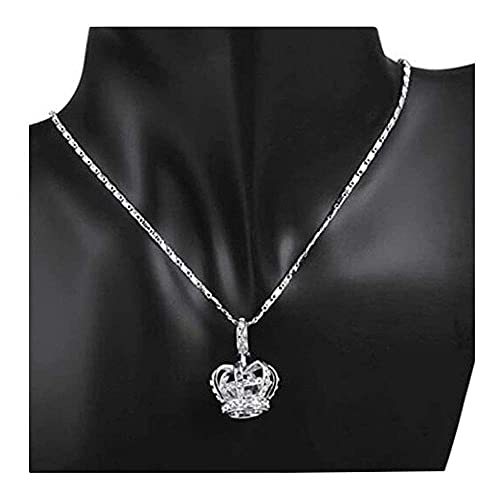 TIDOO Crown Jewelry Womens Queen and Pendant Necklace 3 Lays Rose Gold/Platinum Plated With Austrain Crystals - Image 5