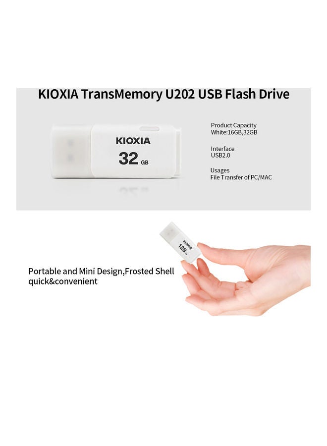 كيوكسيا فلاش درايف U202 U ديسك بمنفذ USB2.0 16 GB - Image 5