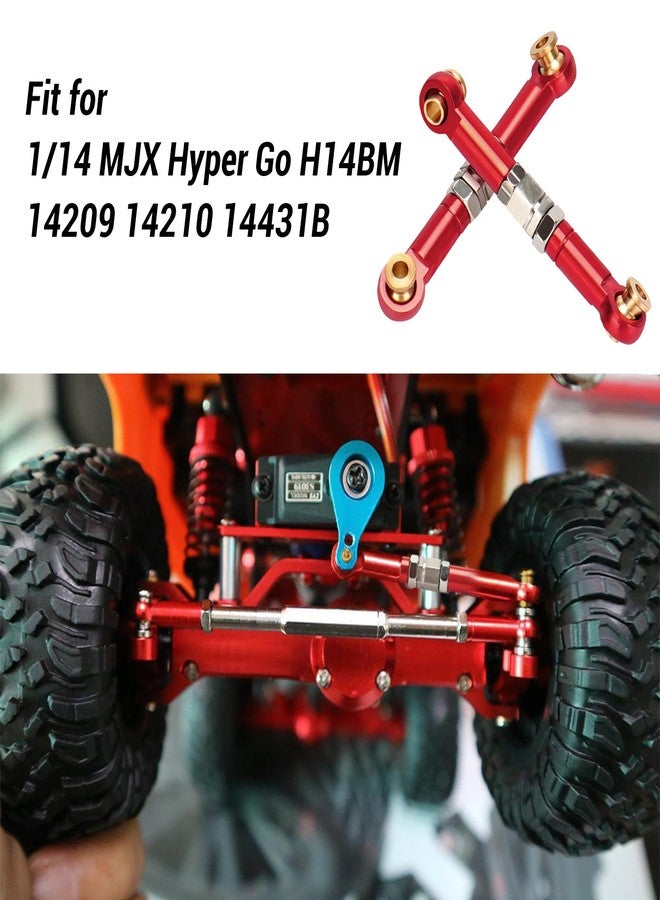 daitoku Upgrade Metal Steering Linkage Parts for 1/14 MJX Hyper Go H14BM 14209 14210 14431B - Image 4
