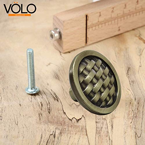 VOLO® Antique Brass Cabinet Knob/Drawer Knob/Knobs for Home and Office/Pull Handle (Jn-149)(Pack of 2 Pcs) - Image 4