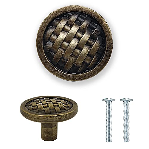 VOLO® Antique Brass Cabinet Knob/Drawer Knob/Knobs for Home and Office/Pull Handle (Jn-149)(Pack of 2 Pcs) - Image 1