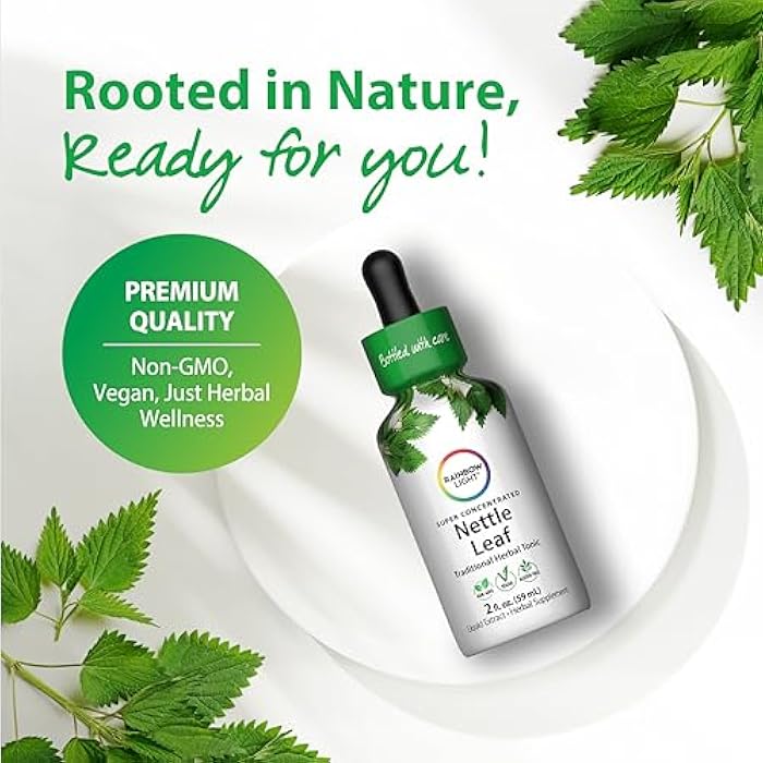 Rainbow Light Nettle Leaf Liquid Extract | 2 Fl Oz | Super Concentrated | Alcohol Free | Non-GMO and Gluten Free Herbal Supplement - Image 3