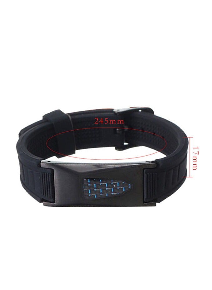 عام إسوارة مغناطيسية من السيليكون للنساء والرجال، حماية قابلة للتعديل، إسوارة سيليكون لتوازن الطاقة المقاومة للماء، هدايا صديقة. - Image 5