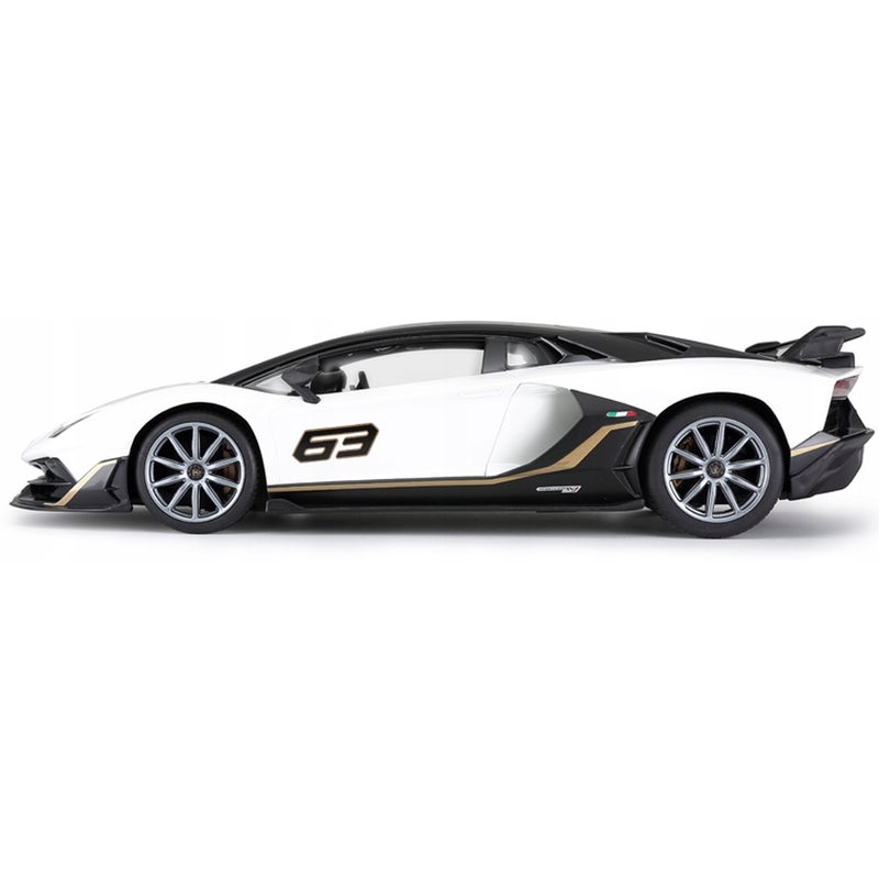 Rastar - Lamborghini Aventador SVJ 1/14 with Remote Control - White - 96010 - Image 5