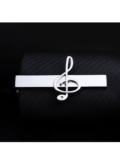 Generic Creative Gold Tie Clip Elegant Accessory for Men J0103 silver note 