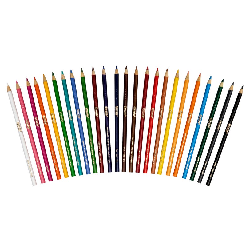 CRAYOLA Colouring Pencils - Assorted Colours (Pack of 24) | A Must-Have for All Kids Arts & Crafts Sets | Ideal for Kids Aged 3+ - Image 2