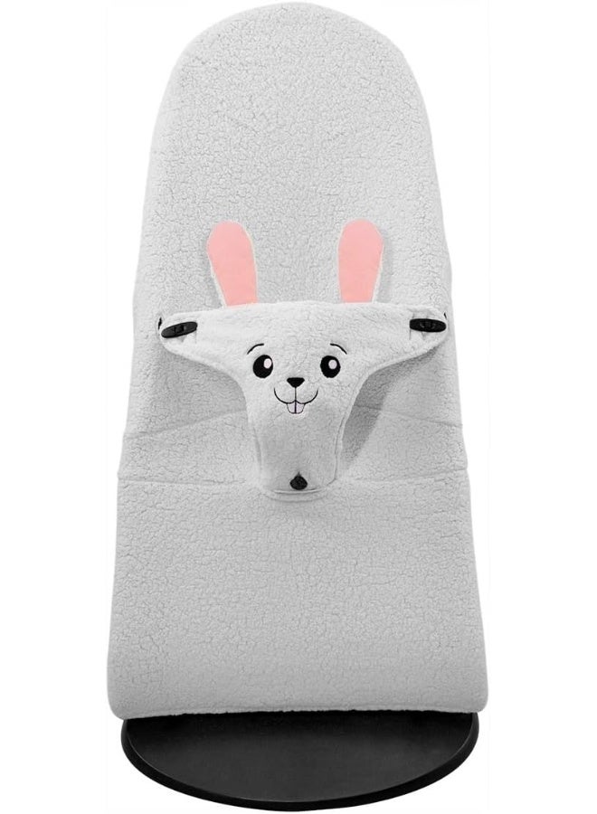 JYOKO JYOKO Kids Hammock Cover Compatible with Babybjorn Soft, Balance, with Sensory Toy (Rabbit, Polar Teddy)  - Image 1