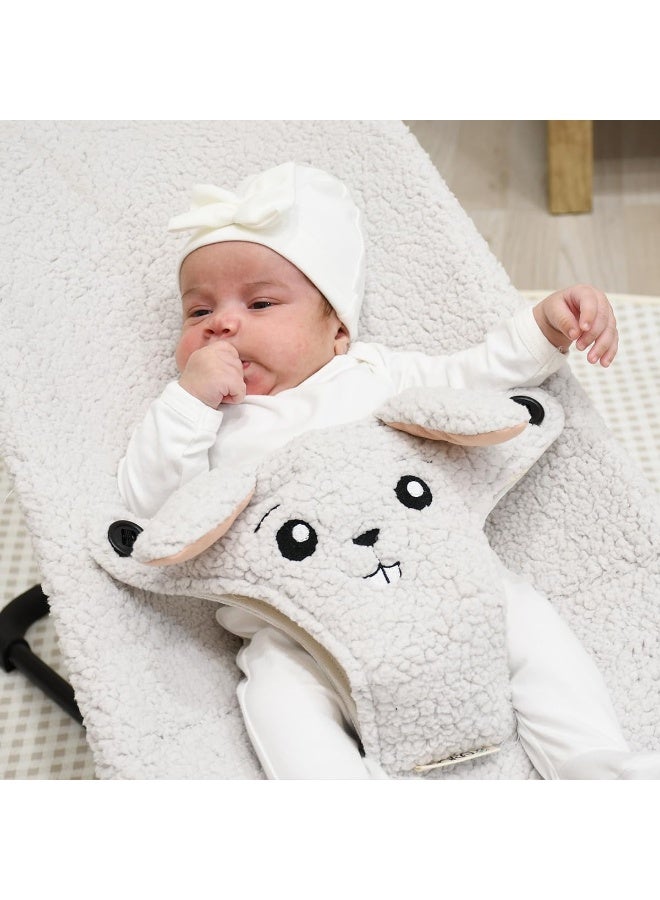 JYOKO JYOKO Kids Hammock Cover Compatible with Babybjorn Soft, Balance, with Sensory Toy (Rabbit, Polar Teddy)  - Image 5