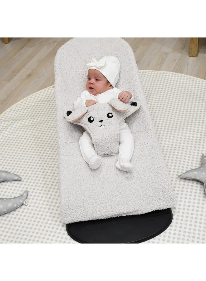JYOKO JYOKO Kids Hammock Cover Compatible with Babybjorn Soft, Balance, with Sensory Toy (Rabbit, Polar Teddy)  - Image 3