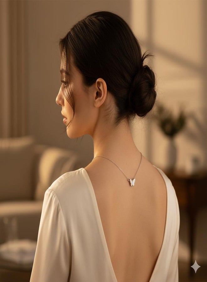 JANEJA White Jewellery Combo Set for Women – Bracelet & Necklace Set with Elegant White Beads, Bridal & Gifting - Image 4