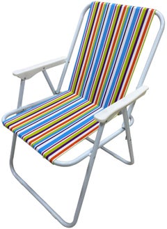 GO2CAMPS Foldable Camping Chair | Beach Chair (Blue) | Foldable Chair | Garden Chair | Fishing Chair | Travel Chair | Trip Chair | Light Weight Picnic Chair And Festival Chair  - Image 1