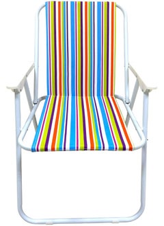 GO2CAMPS Foldable Camping Chair | Beach Chair (Blue) | Foldable Chair | Garden Chair | Fishing Chair | Travel Chair | Trip Chair | Light Weight Picnic Chair And Festival Chair  - Image 2