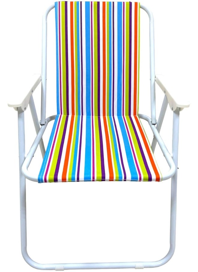 GO2CAMPS Foldable Camping Chair | Beach Chair (Blue) | Foldable Chair | Garden Chair | Fishing Chair | Travel Chair | Trip Chair | Light Weight Picnic Chair And Festival Chair  - Image 2