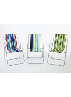 GO2CAMPS Foldable Camping Chair | Beach Chair (Blue) | Foldable Chair | Garden Chair | Fishing Chair | Travel Chair | Trip Chair | Light Weight Picnic Chair And Festival Chair  - Image 3