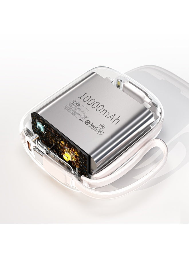 وبو شاحن متنقل MiniGo SQ63 بسعة 10,000 ملي أمبير- أبيض - Image 3