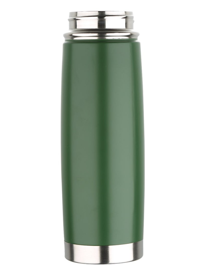 Walking Anywhere Stainless Steel Vacuum Water Bottle 500ml Green Color