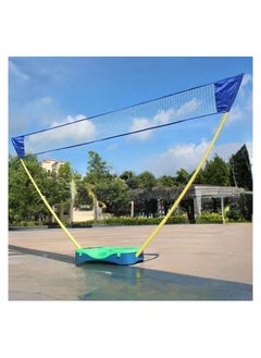 Portable Badminton Net Folding Badminton Tennis Volleyball Net Set with 2 badminton racket and 2 shuttlecock