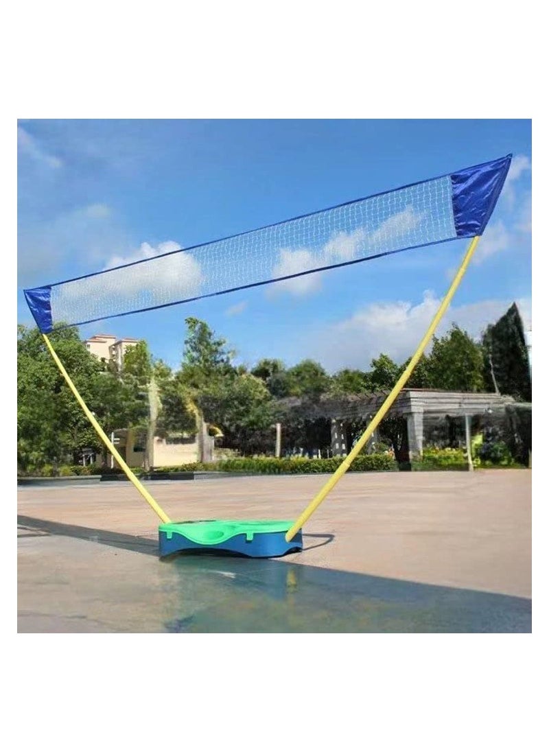Generic - Portable Badminton Net Folding Badminton Tennis Volleyball Net Set with 2 badminton racket and 2 shuttlecock - Image 1