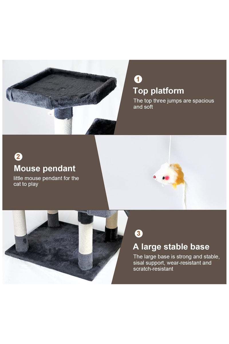 M.A&F's Cat Tree Tower 185cm, Cat Condo with Space Capsule, Multi Level Cat Climbing Frame Indoors, Cat Activity Tree - Image 4