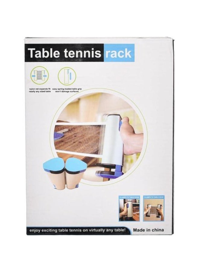 A retractable table tennis net, easy to install on any table up to 5 cm thick. Made of high-quality plastic and durable mesh, it extends up to 2 meters to fit most table sizes. Ideal for use at home, in the office, or while traveling. Easy to install, remove, and store. (Multiple colors) - Image 4