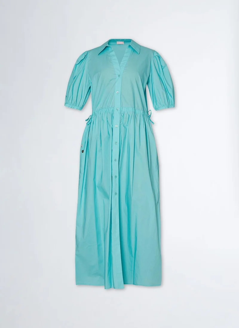 Liu Jo Long-line poplin dress