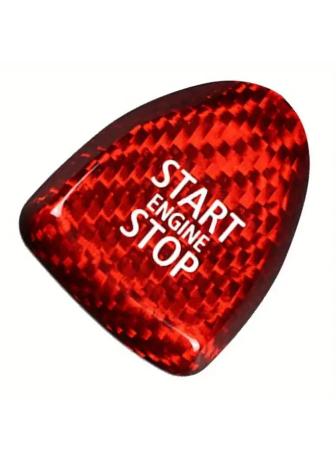 Black Keyless Start Button Cover Carbon Fiber Sticker Trim For Mini Cooper F Models 2014 2019 - Image 5