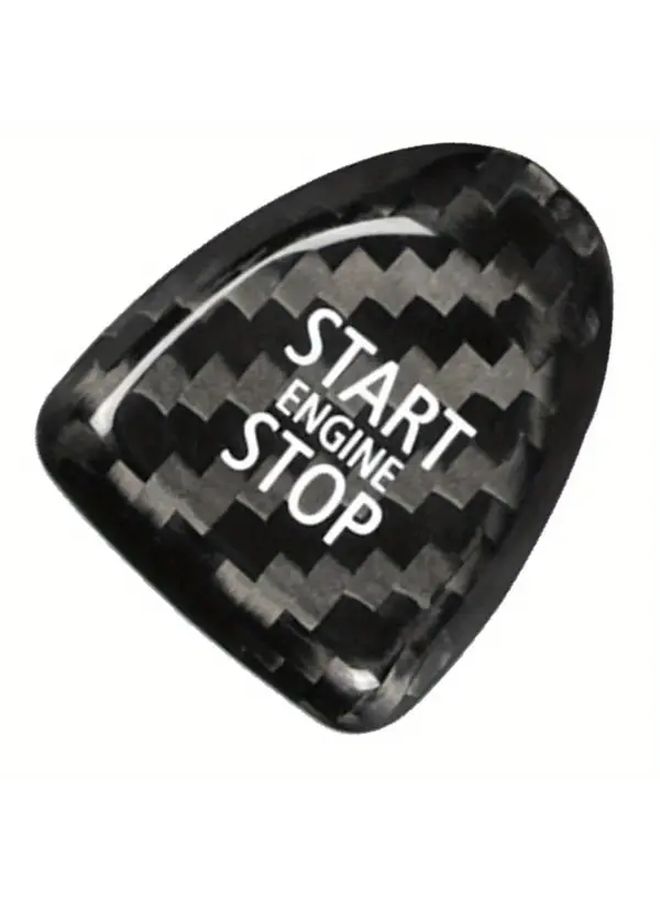 Black Keyless Start Button Cover Carbon Fiber Sticker Trim For Mini Cooper F Models 2014 2019 - Image 4