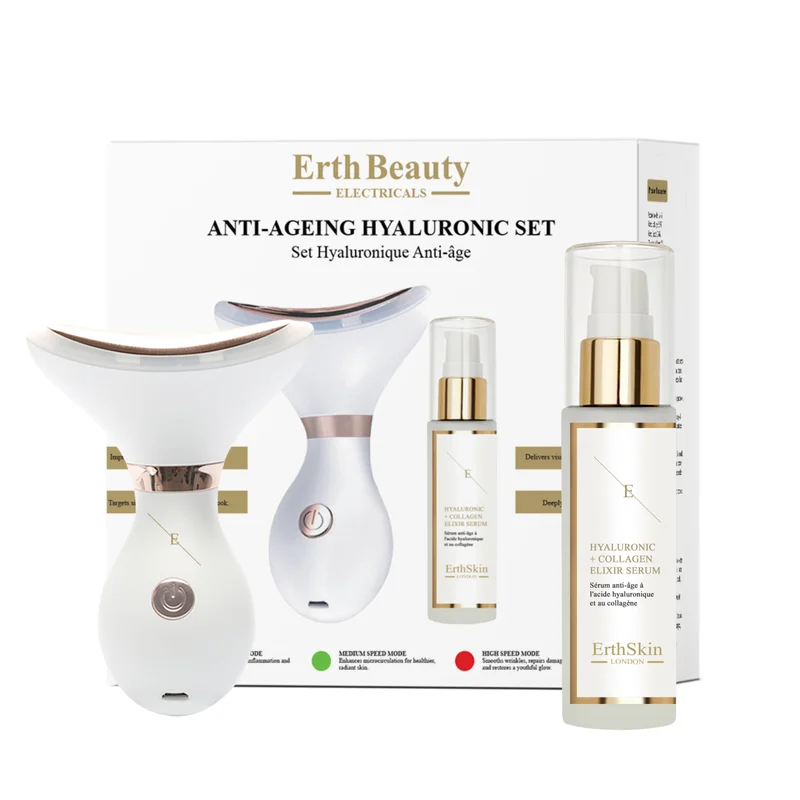 ErthSkin London Anti-Ageing hyaluronic Acid set ( Neck & Jawliner + HA Serum )
