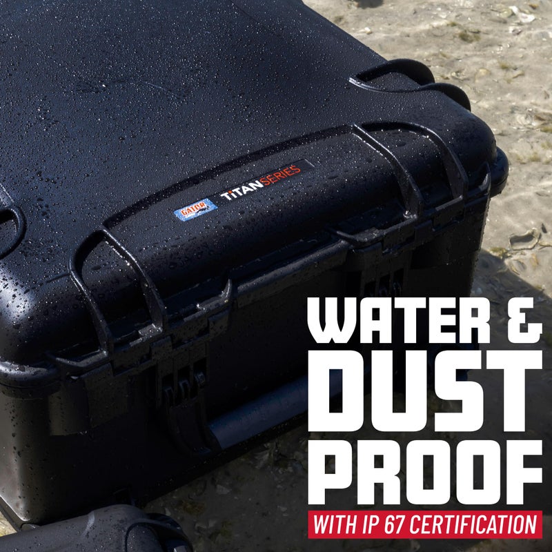 Gator Cases Titan Series Waterproof Utility/Equipment Case, 9.4" x 7.4" x 5.5" (GU-0907-05-WPNF) - Image 2