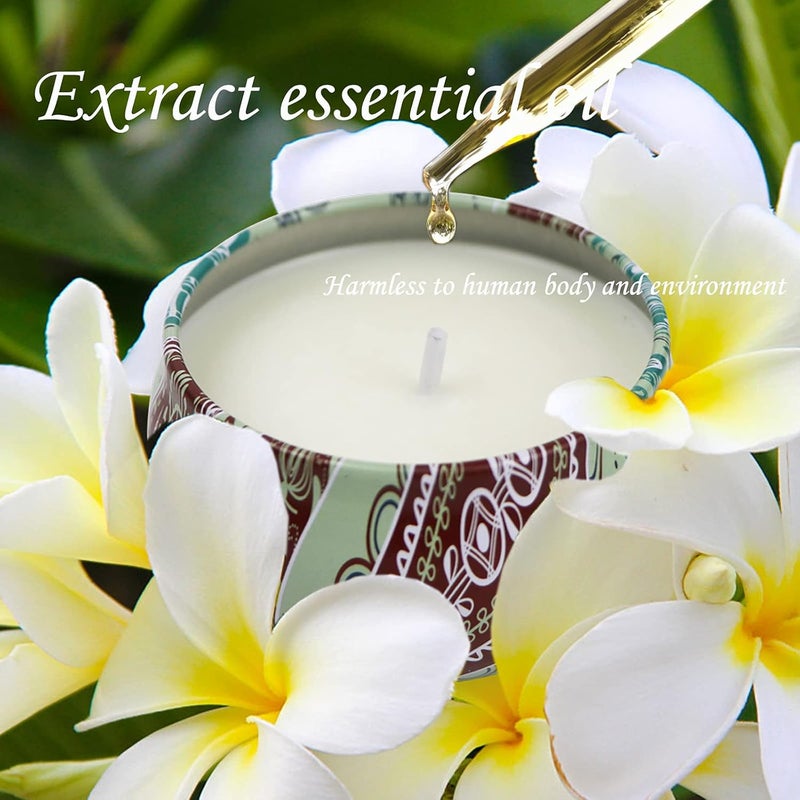 AGOL Candles Gifts for Women, 2 Pack 2.5 oz Fresh Gardenia and Jasmine Scented Candles Set for Relaxing Aromatherapy, Up to 24 Hours Burning Time, Natural Soy Candles Gifts for Christmas - Image 3