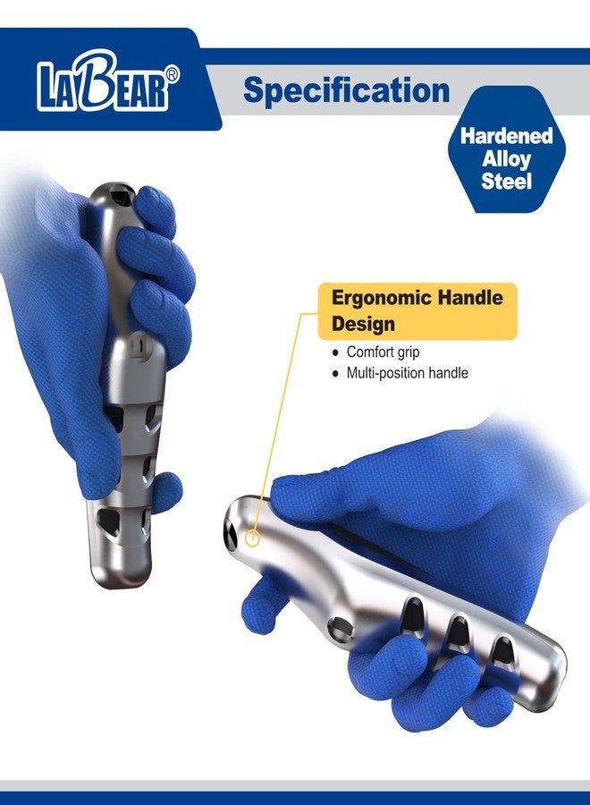 LaBear 3 Adjustable Handle Positions, Multi-Purpose Ratcheting Screwdriver, Ergonomic Grip Handle, Mini Ratchet - Image 3