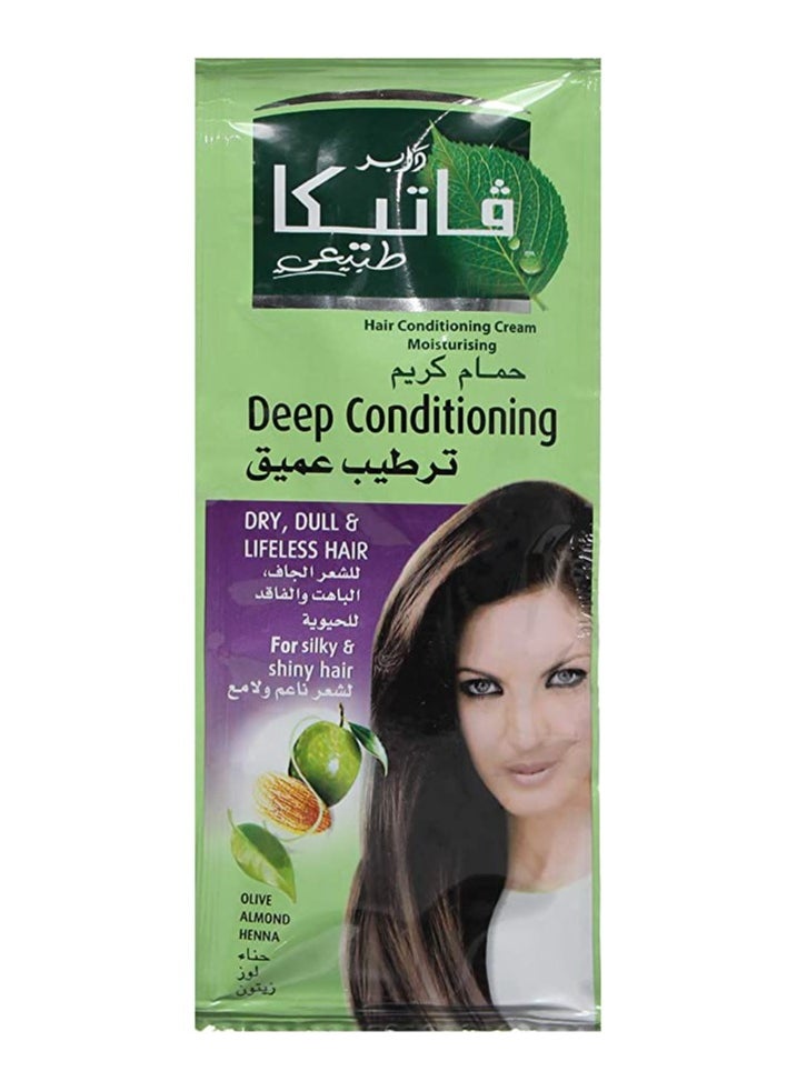 VATIKA - Naturals Deep Conditioning Hammam Zaith Hair Cream 35gm | Natural Extracts Of Almond, Henna & Olives | For Dull & Dry Hair - Image 1